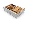 Bamboo Bread Slicer by LHU - 12" Adjustable Guide with Knife & Bag-8