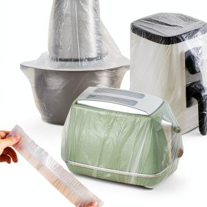 STAYWILD Clear Small Appliance Dust Covers 60 Pack Disposable Covers-0