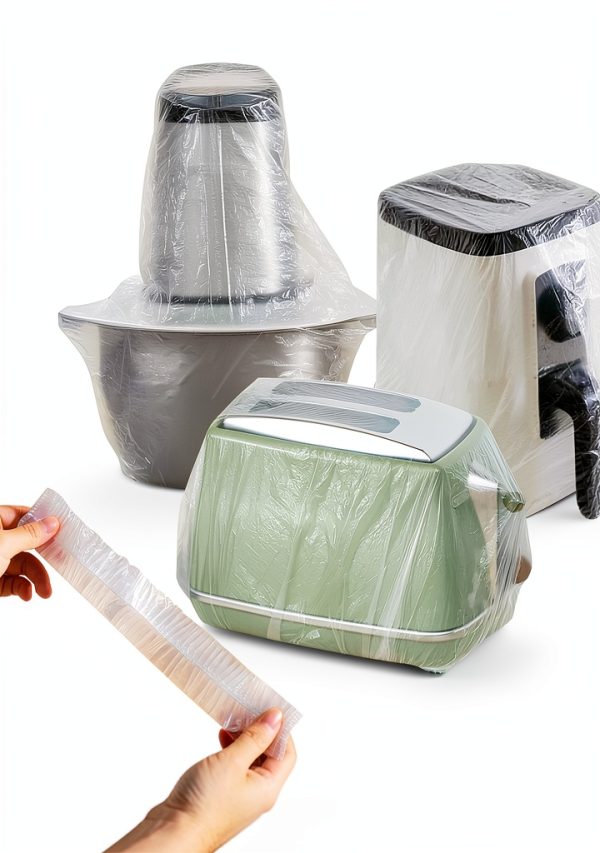 STAYWILD Clear Small Appliance Dust Covers 60 Pack Disposable Covers-0