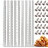 Bread Bow Knife Blades Goaste 12-Pack Stainless Serrated 10.8in-0