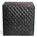 Bread Maker Cover EKDJKK Cotton Quilted Dust Guard Black 17x11x15in-0