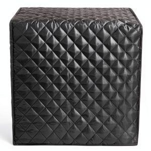 Bread Maker Cover EKDJKK Cotton Quilted Dust Guard Black 17x11x15in-0