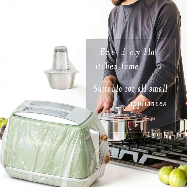 STAYWILD Clear Small Appliance Dust Covers 60 Pack Disposable Covers-1