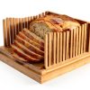 Bamboo Bread Slicer by LHU - 12" Adjustable Guide with Knife & Bag-6